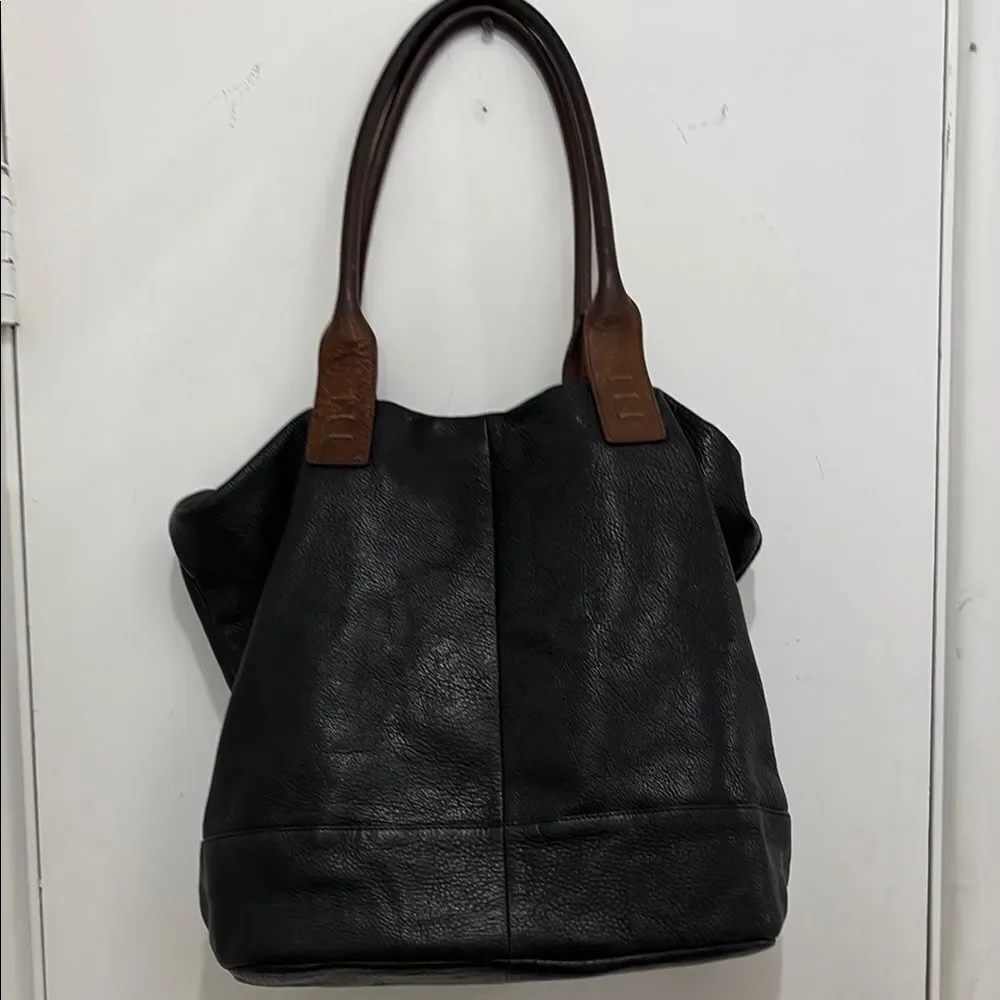 Elegant Black and Brown Tote Bag